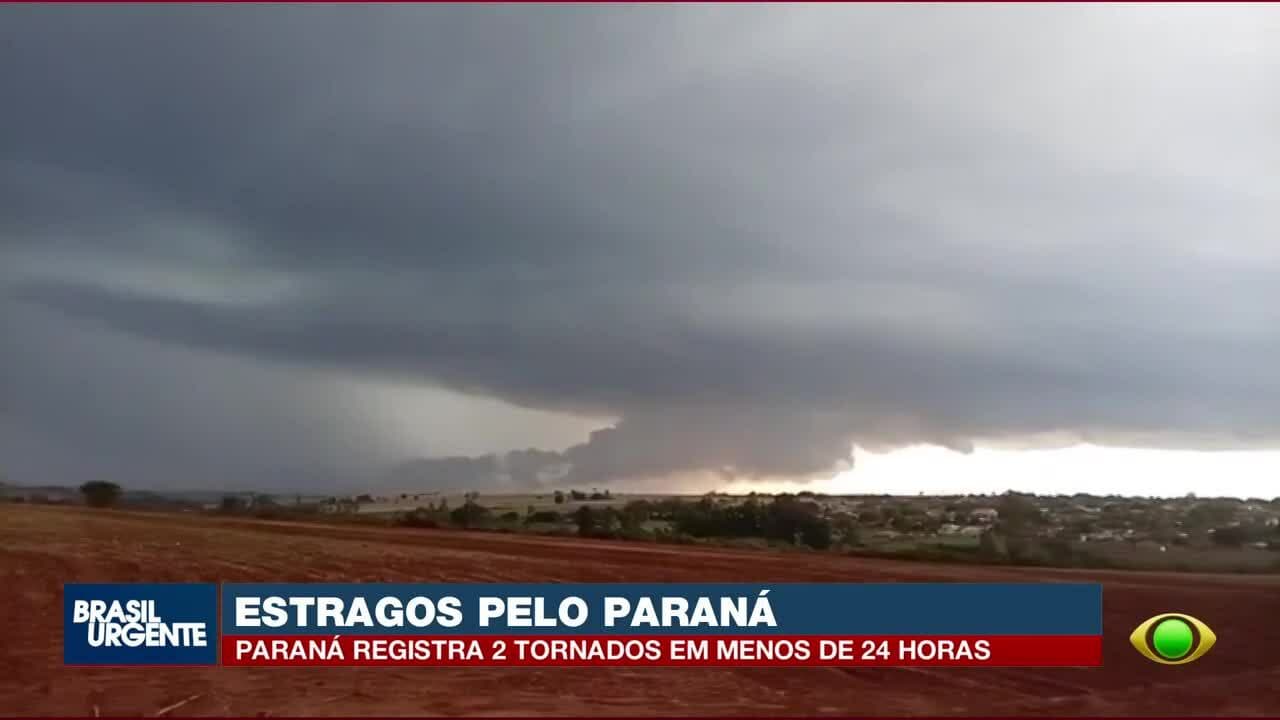 Quantos tornados teve no Paraná em 2026? Veja a lista do Simepar