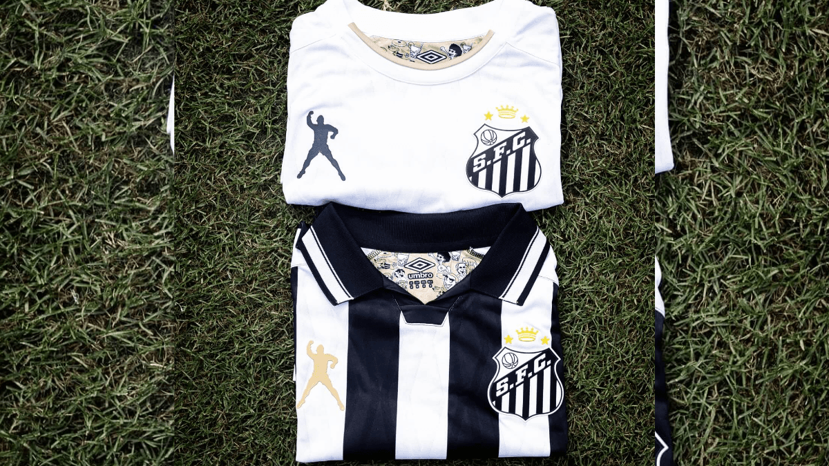 Santos anuncia coleção limitada de camisas inspiradas em Pelé; veja fotos