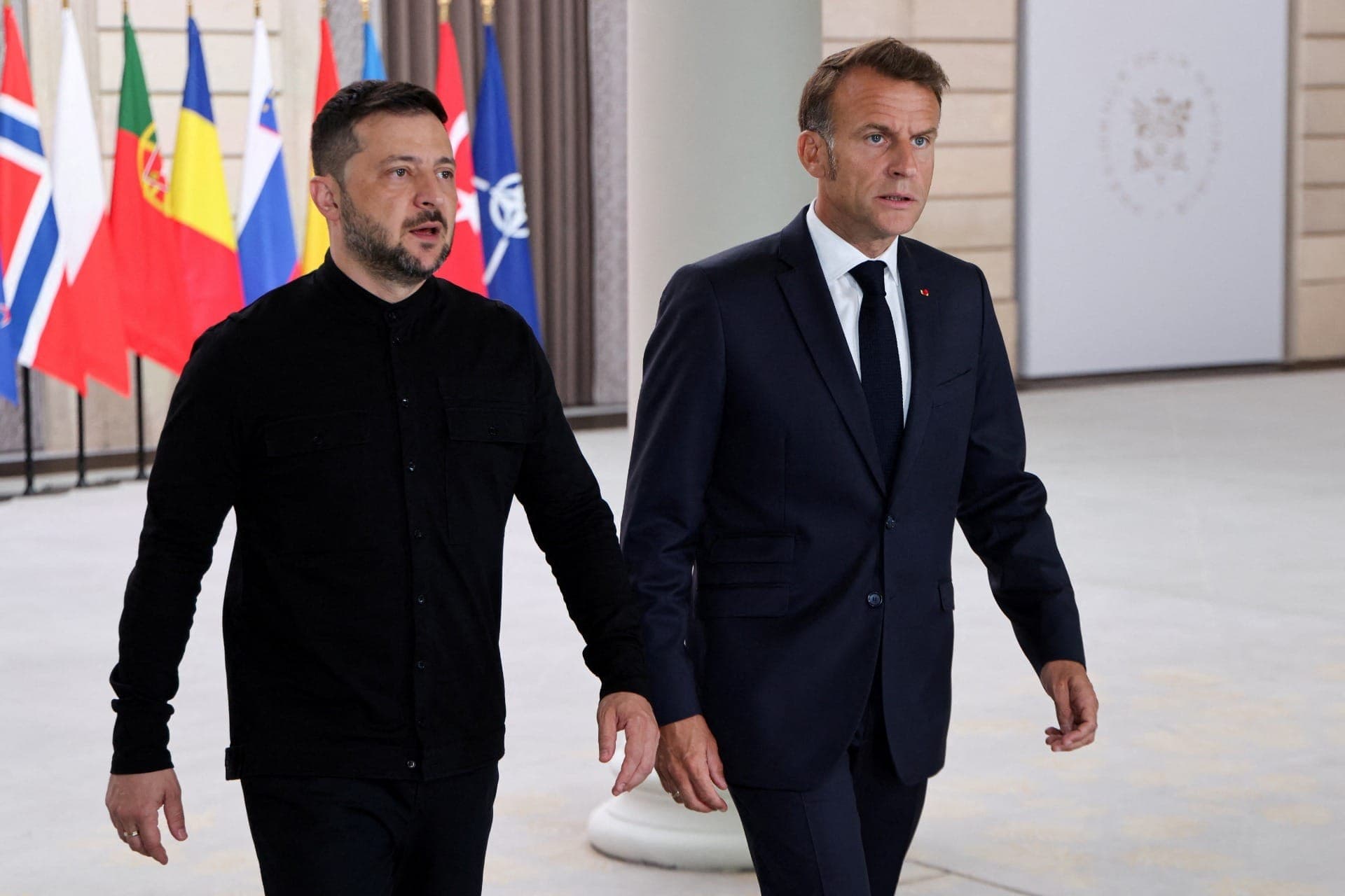 Macron afirma que 26 países apoiam força de segurança para a Ucrânia