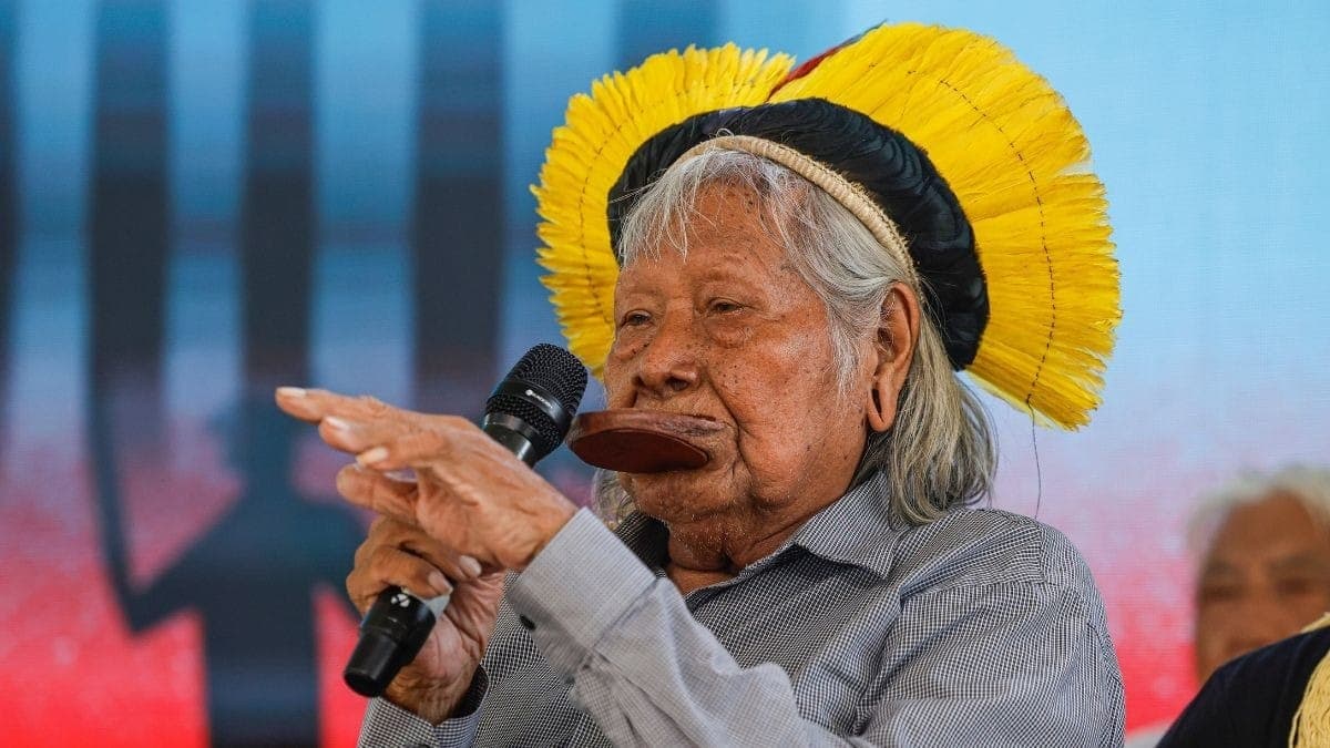 Cacique Raoni é internado em estado grave em UTI no Mato Grosso