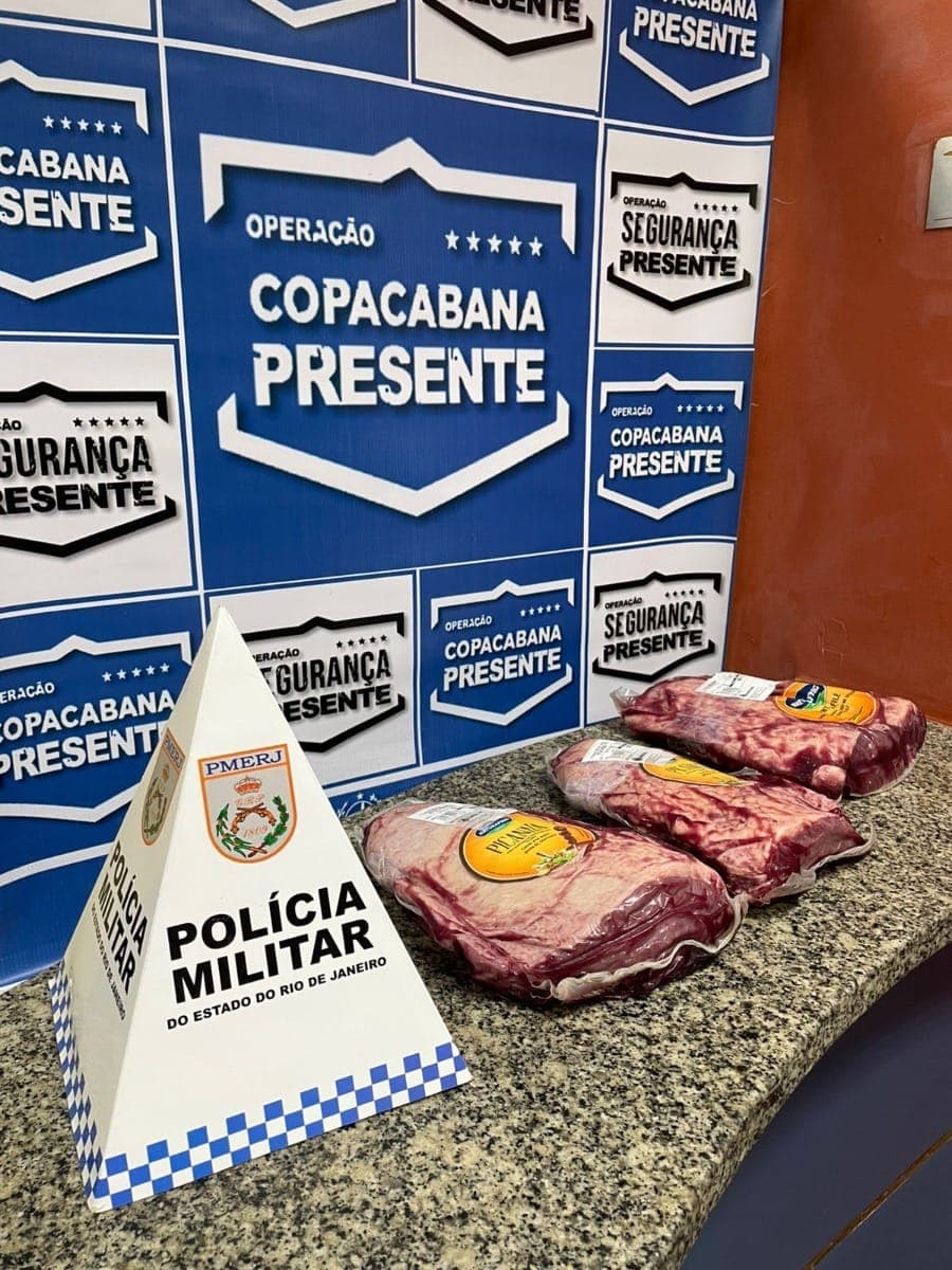 Homem é preso por furtar R$ 400 em picanha em Copacabana