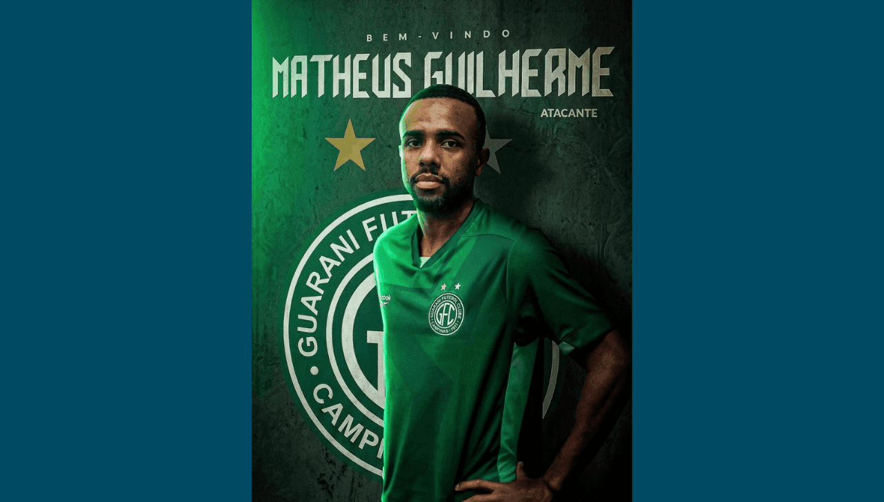 Guarani anuncia a contratação do atacante Matheus Guilherme, ex-Capivariano