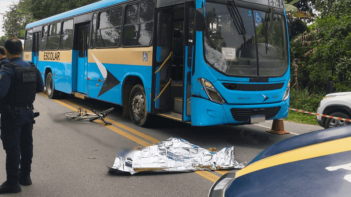 Ciclista morre após acidente com ônibus na Rio-Santos em São Sebastião