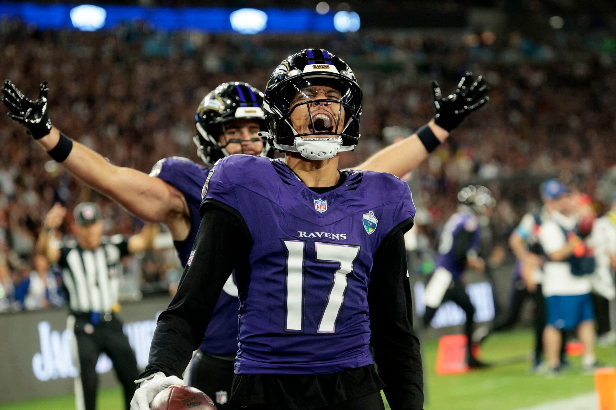 Jogo da NFL no Maracanã tem "gol" no último segundo e vitória dos Ravens