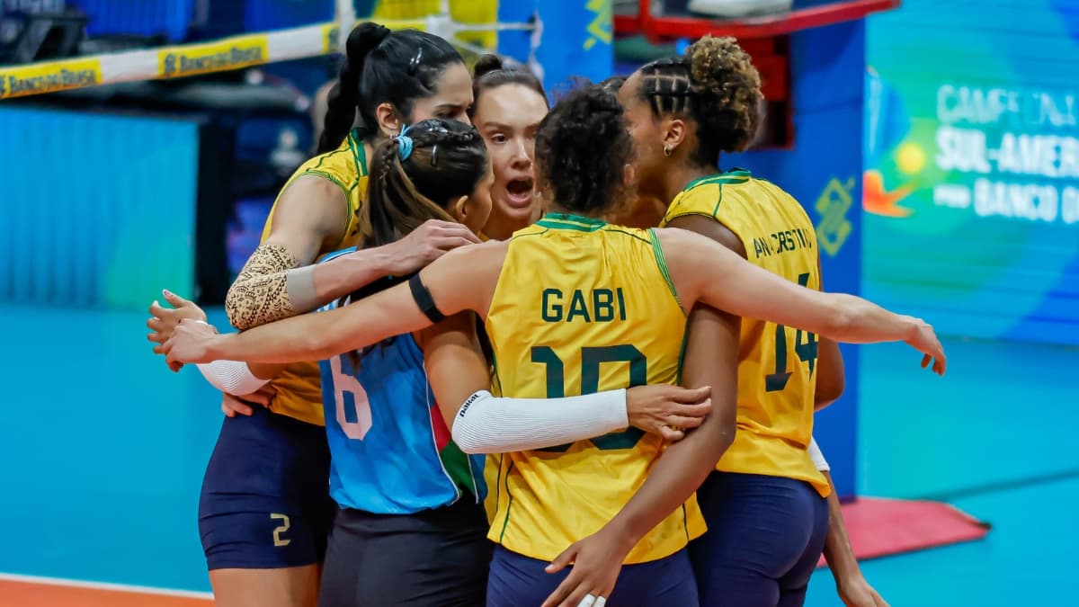 Brasil bate Argentina, vence Sul-Americano de Vôlei e garante vaga em LA-28