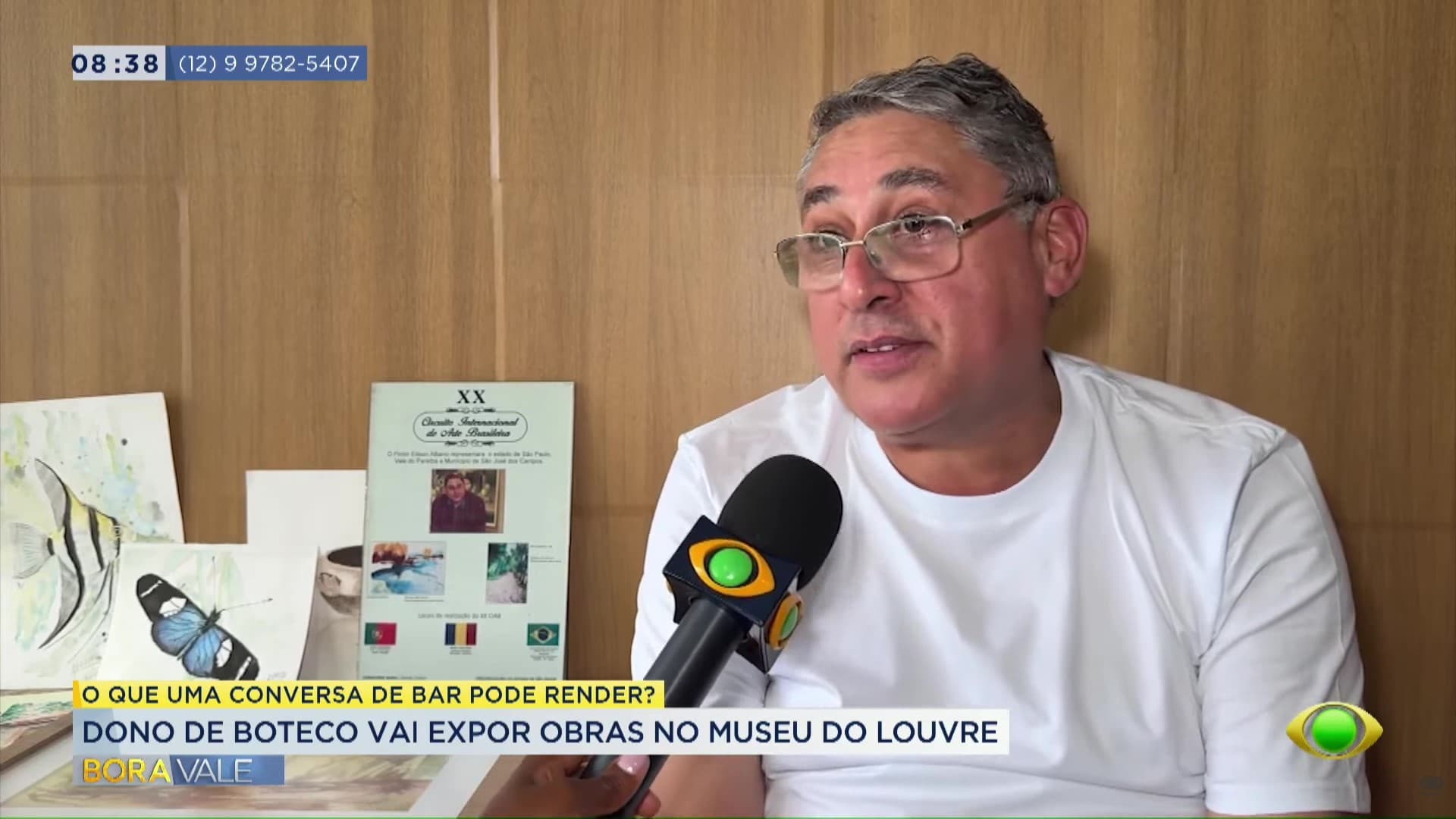 Dono de bar em SJCampos vai expor obras no Museu do Louvre, em Paris