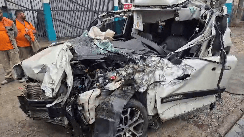 Acidente grave com carro e ônibus deixa sete feridos em São Cristóvão