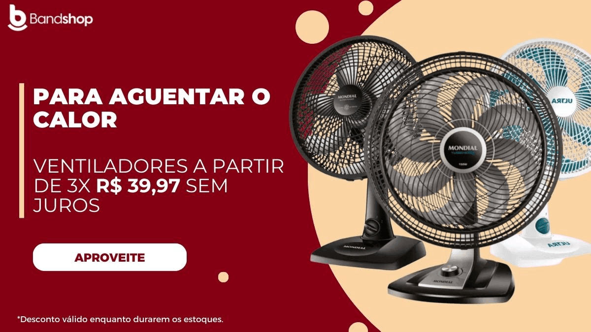Verão: 5 modelos de ventiladores baratinhos para enfrentar o calor