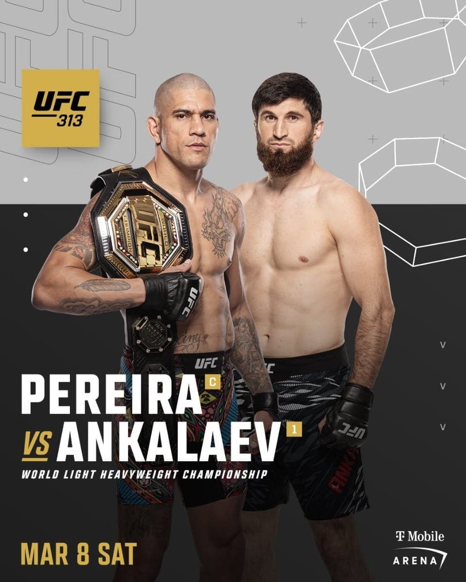 UFC marca luta de Alex Poatan contra Ankalaev para 8 de março, no UFC 313