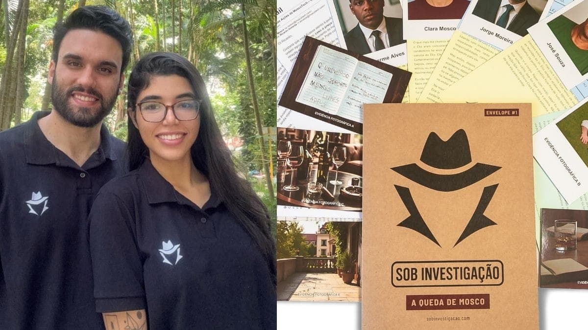 Casal brasileiro cria jogo investigativo e transforma hobby em negócio