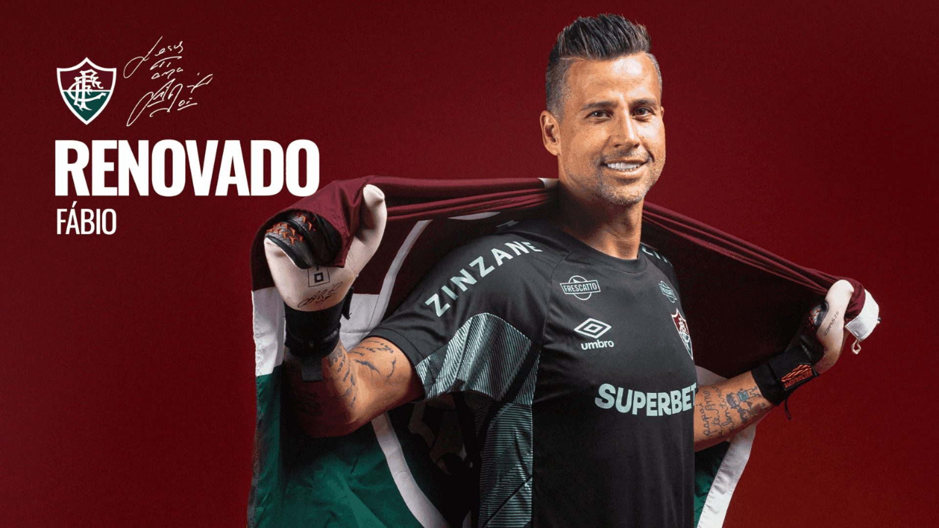 Fluminense acerta renovação de contrato do goleiro Fábio, de 45 anos