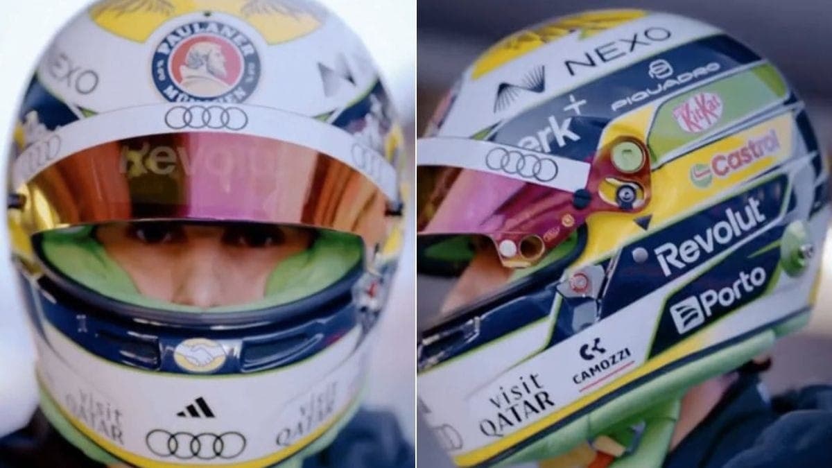 F1: Bortoleto apresenta novo capacete para temporada de 2026; veja
