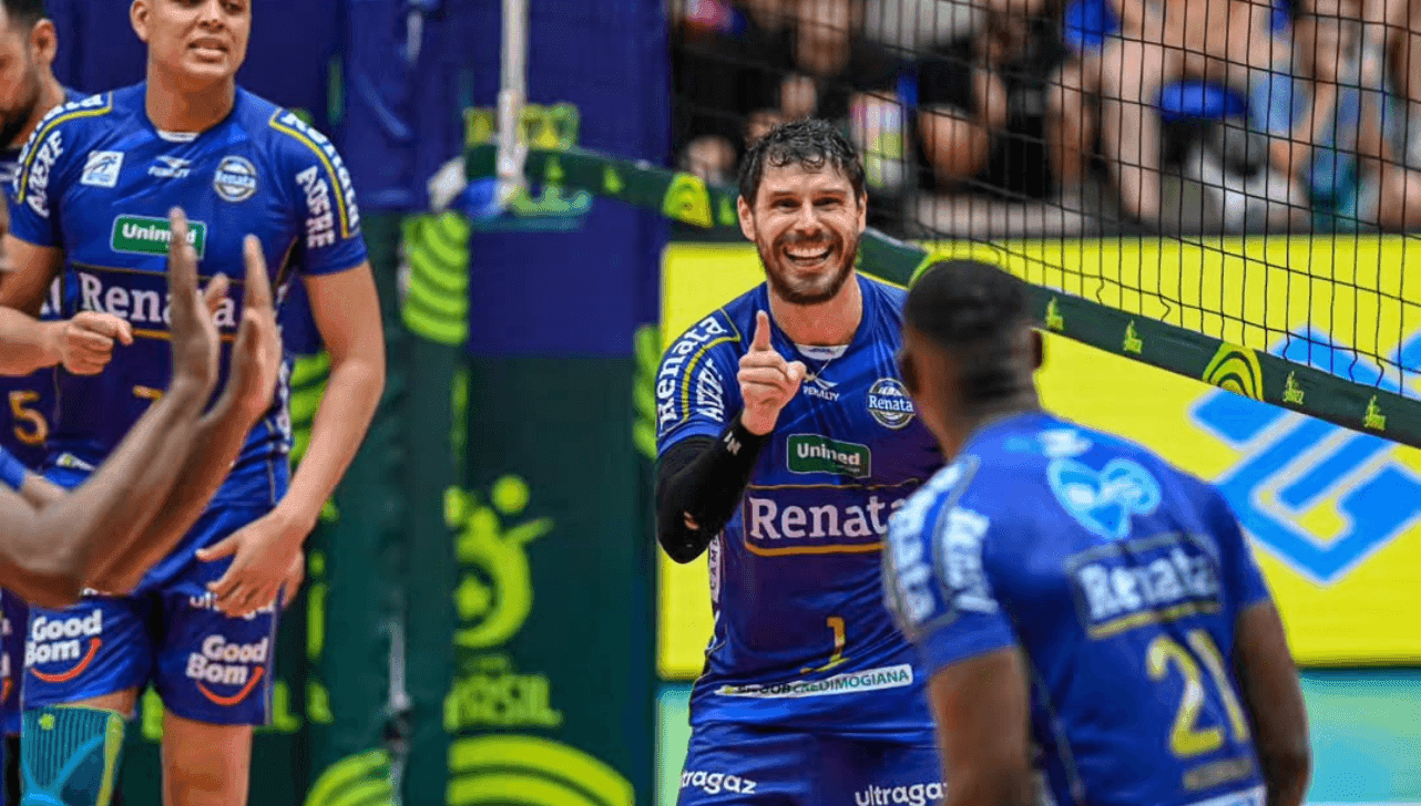Vôlei Renata vence o Sesi Bauru e avança à semifinal da Copa Brasil