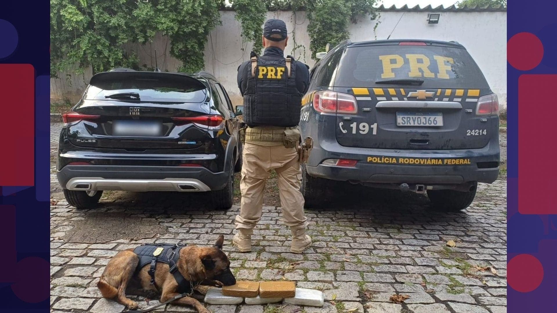 PF prende homem com 5 kg de cocaína escondidos no tanque em Seropédica