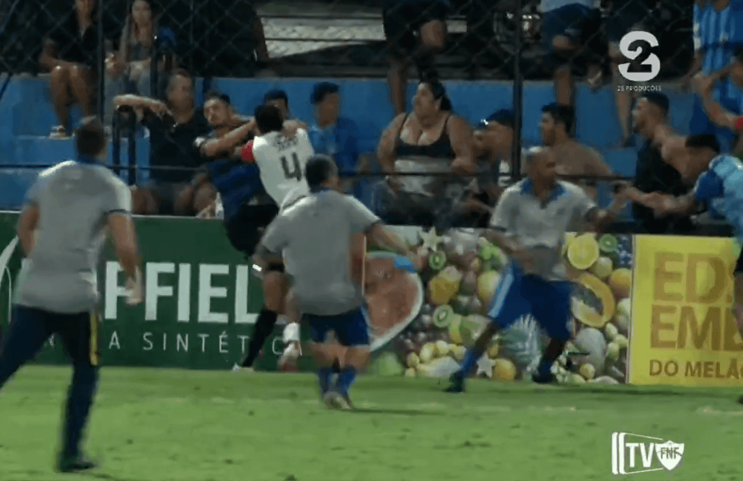 Briga generalizada encerra jogo do Campeonato Potiguar; assista
