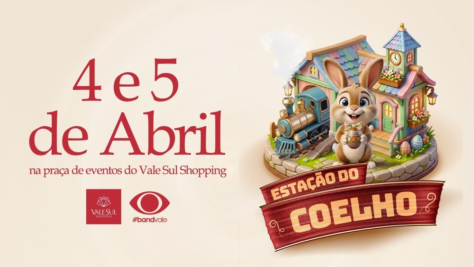 Estação do Coelho: Vale Sul Shopping recebe programação de Páscoa