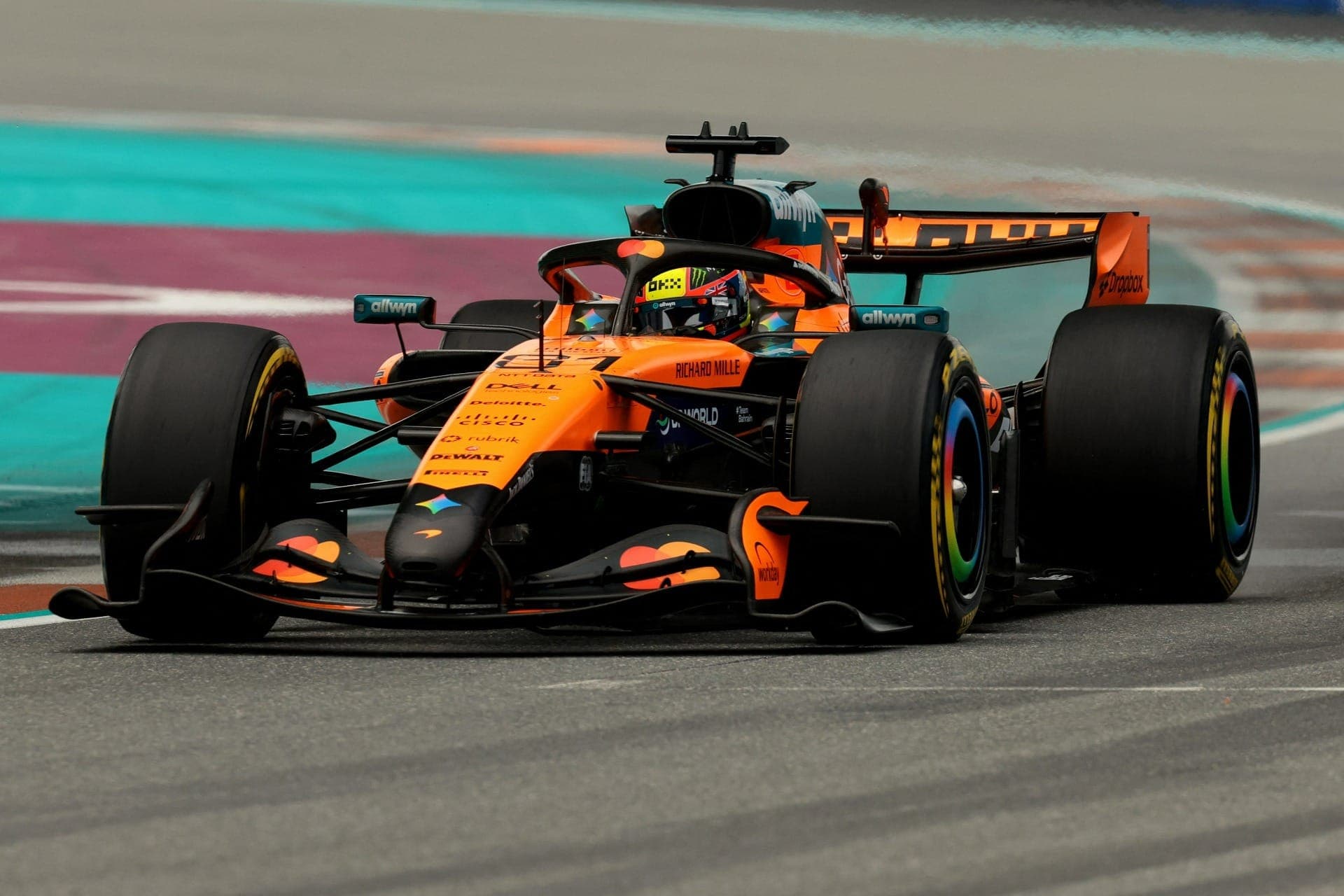 Norris e Piastri celebram pódio da McLaren em Miami: "Um passo adiante"
