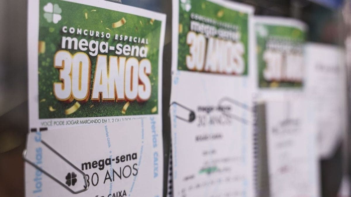 Mega-Sena 30 anos: duas apostas vão dividir o prêmio de R$ 336 milhões