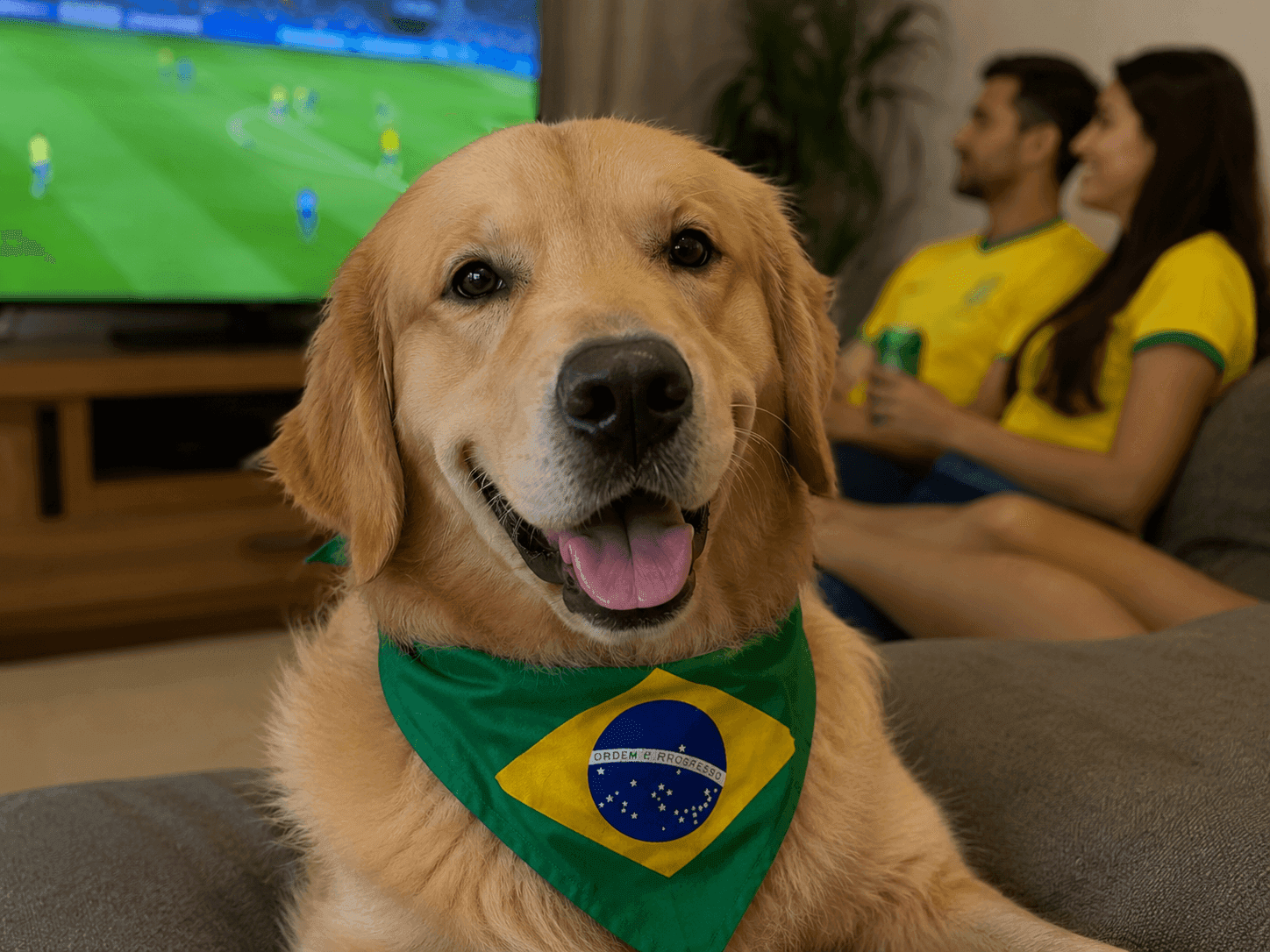 Fogos e buzinas: como proteger os pets nos jogos do Brasil na Copa