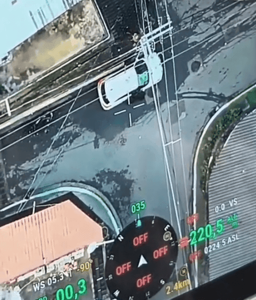 Celular de criminosos registra ataque com drone na comunidade Dois Irmãos
