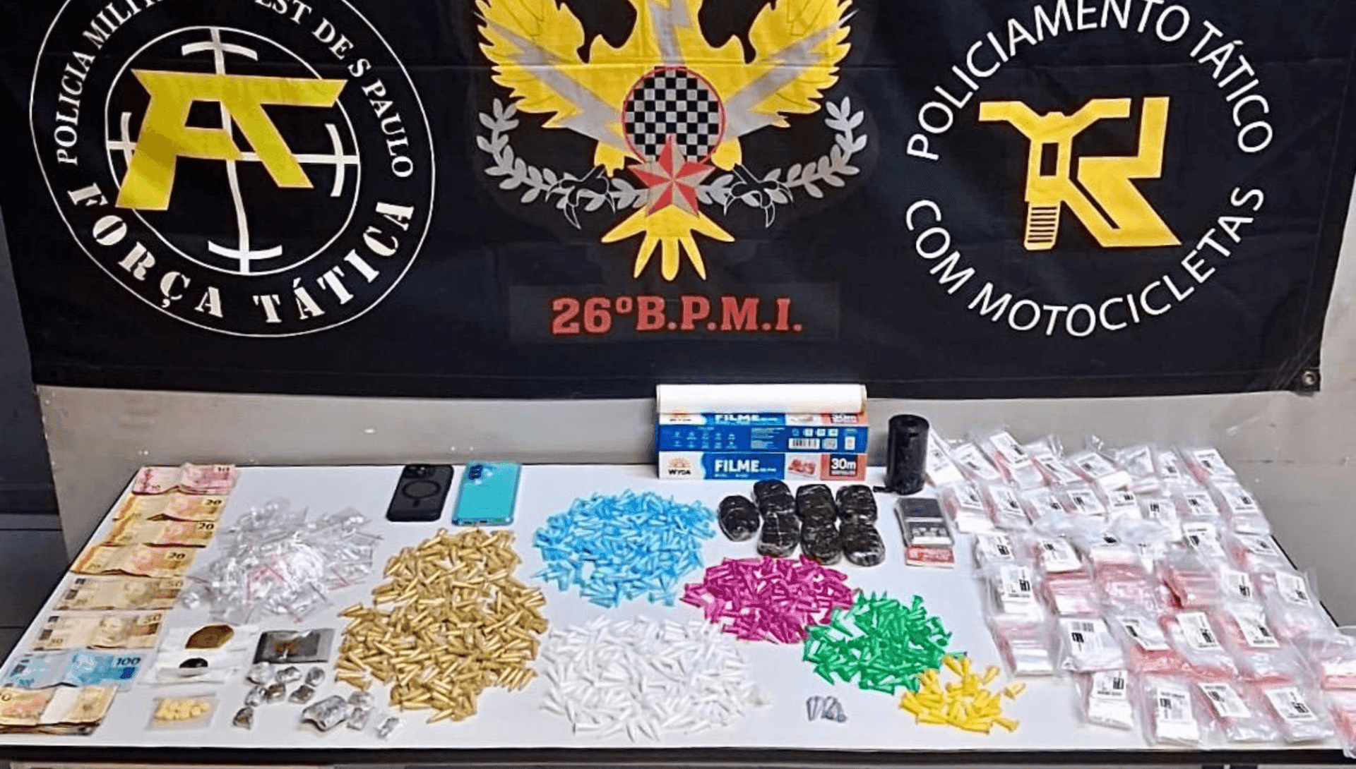Polícia Militar prende casal e apreende 866 porções de drogas em Mogi Guaçu