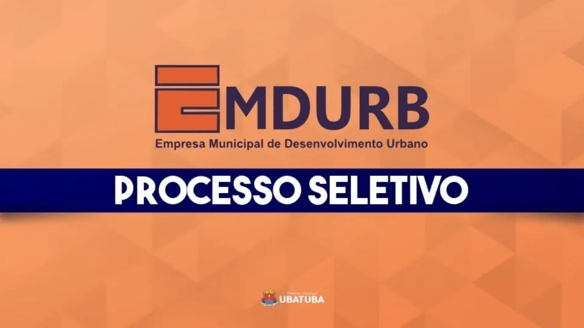 Inscrições até 10 de agosto para concurso público da Emdurb em Ubatuba