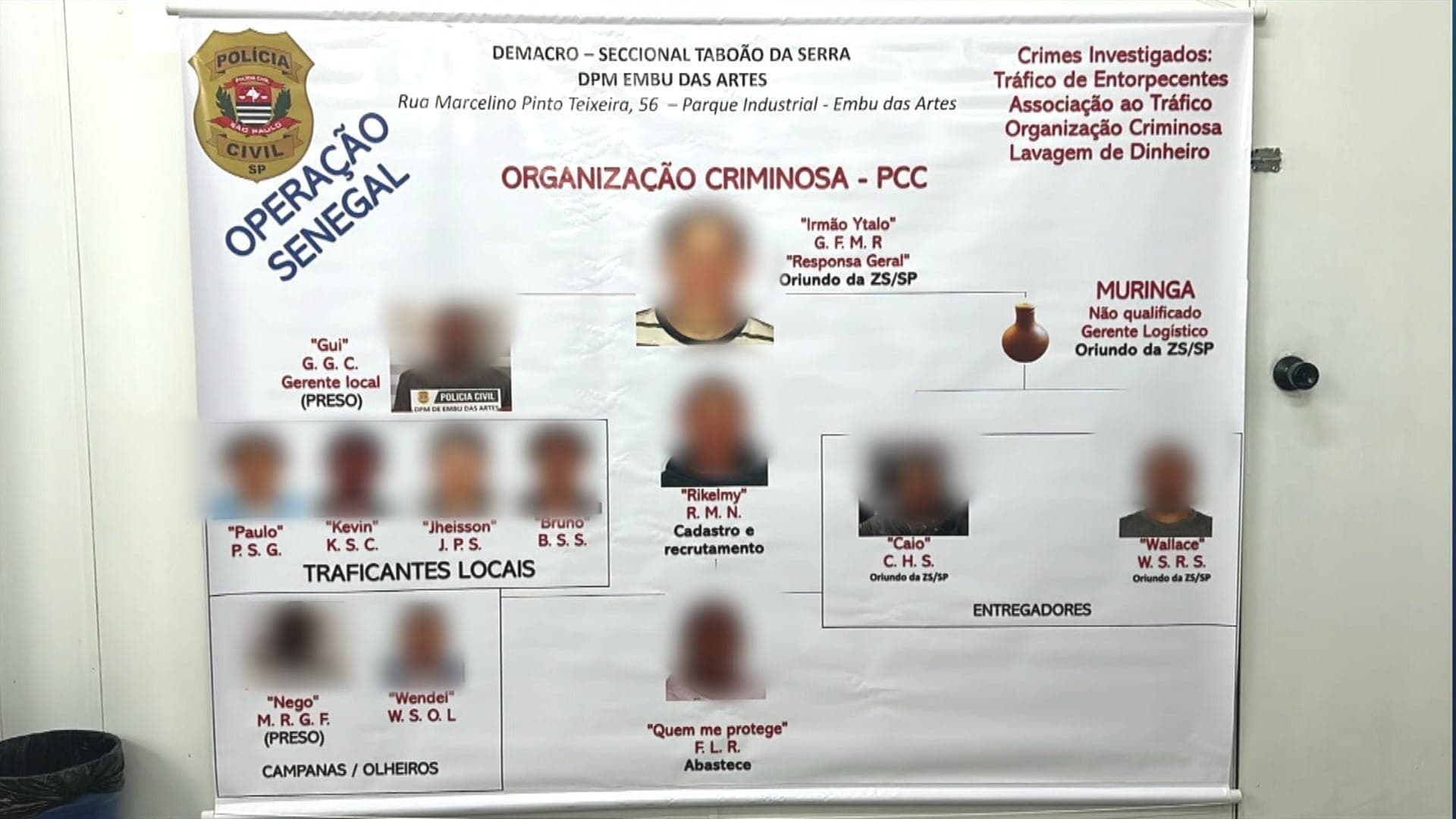 'RH do tráfico' cobrava até indicação para contratar criminosos em SP