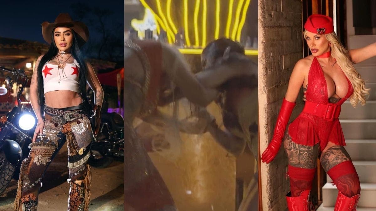 Andressa Urach e Mirella partem para agressão em barraco no Rancho do Maia