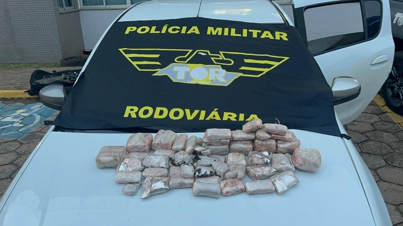 Motorista é preso com quase 8 kg de haxixe marroquino em Pirapozinho