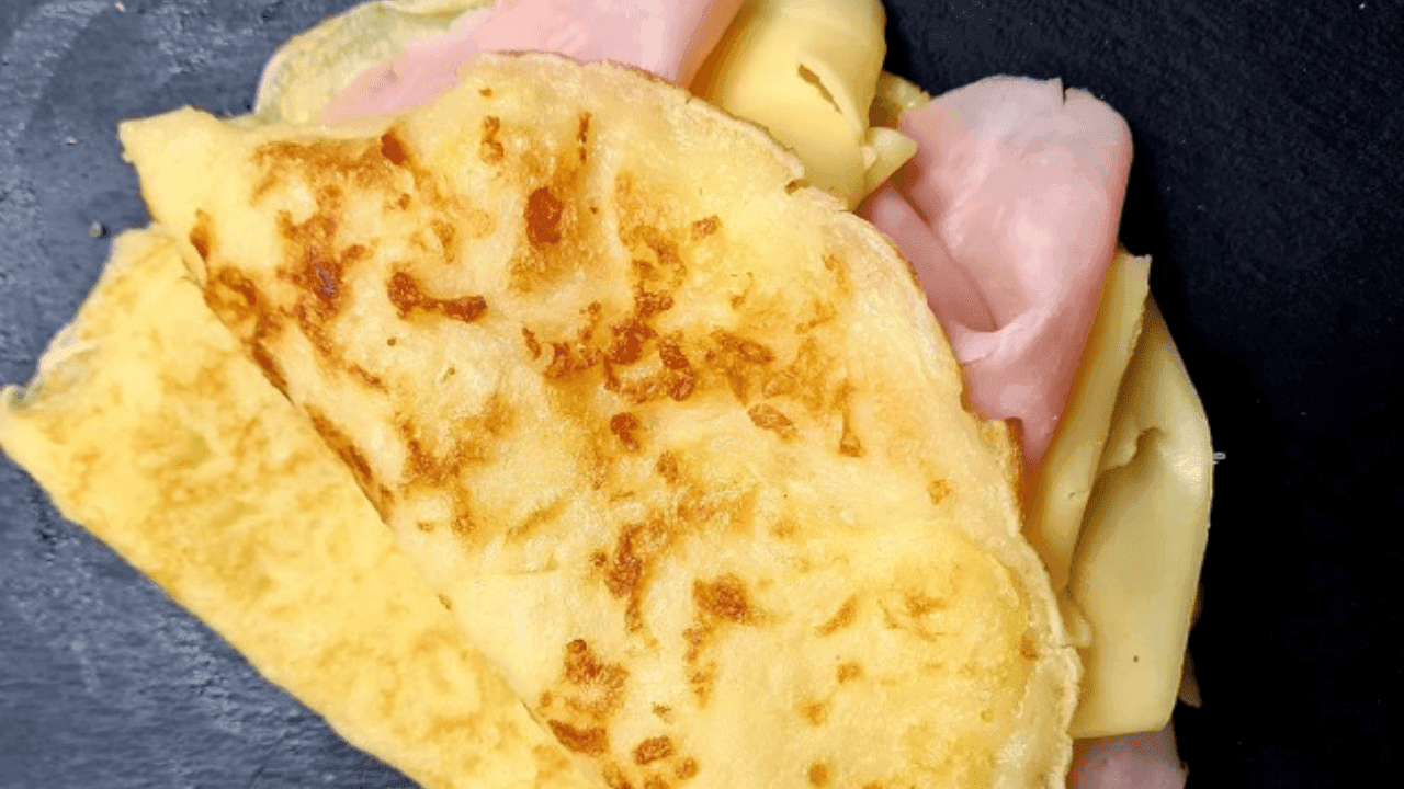 Prepare um crepe de pão de queijo para um café da manhã reforçado