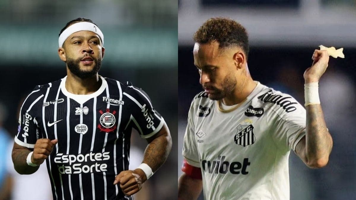 Vai ter Memphis x Neymar? Veja prováveis escalações de Corinthians e Santos