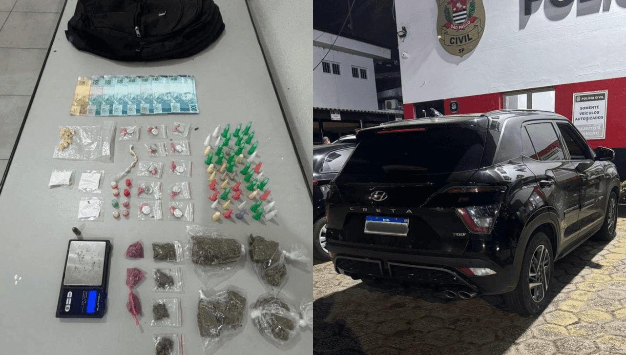 PM apreende drogas, munição e carro durante ação em Bragança Paulista